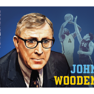 Forever Stamps 2024 John Wooden – Basketball Coach, Commemorative Issue, First-Class Postage