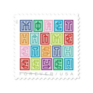 Forever Stamps 2021 Mystery Message – Fun Greeting Design, First-Class Postage
