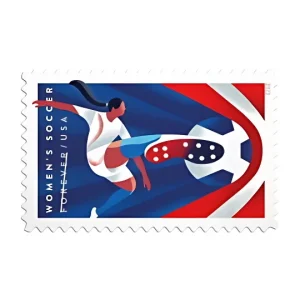 Forever Stamps 2022 Women’s Soccer – Celebrating Female Athletes, First-Class Postage