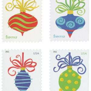 Forever Stamps 2011 Holiday Baubles – Christmas Ornament Designs, First-Class Postage