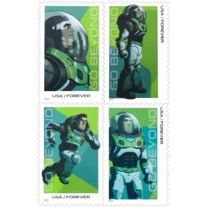 Forever Stamps 2022 Go Beyond: Buzz Lightyear – Pop Culture Series, First-Class Postage